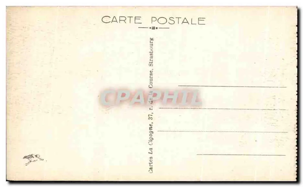 Metz — O Palácio do Governador — Editor: Cartes La Cigogne, Strasbourg - Verso