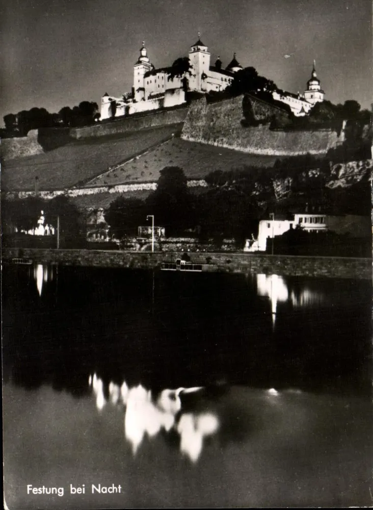 Festung bei Nacht — Würzburg — ECHT PHOTO Nr. 54281 - Vorderseite