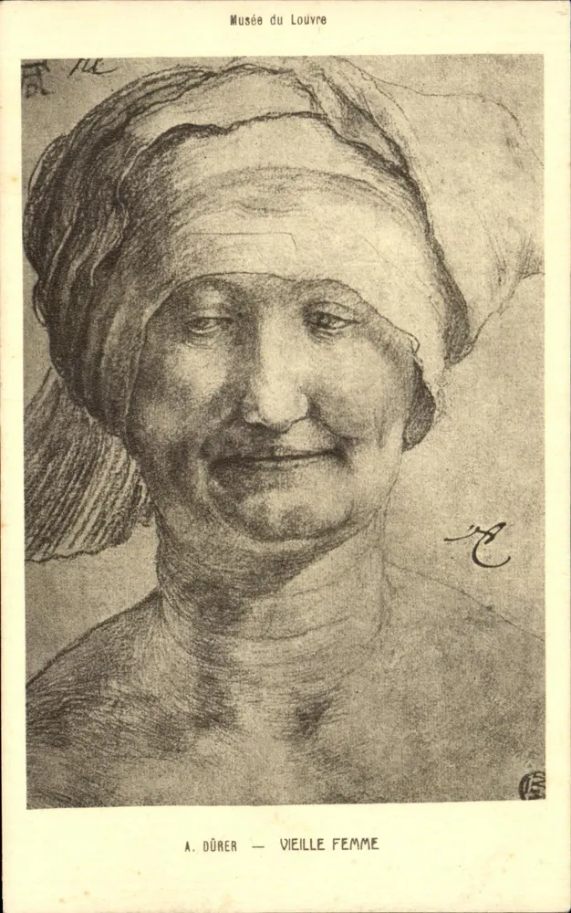 A. Dürer — Alte Frau — Musée du Louvre - Vorderseite