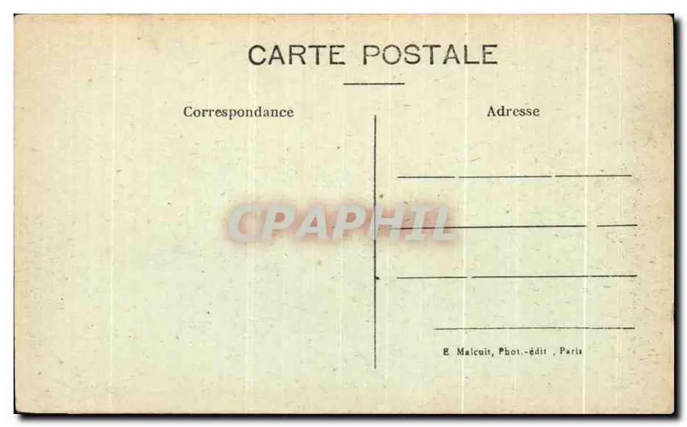 Paryż - Sorbona — widok budynku z dzwonnikiem z kopułą — E.M. n°5109 - Rewers