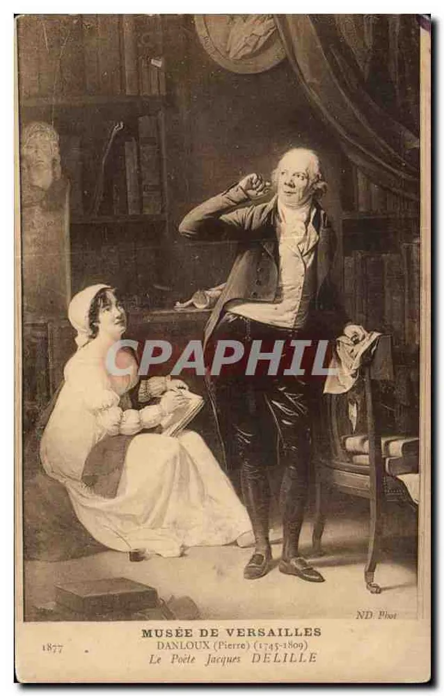 Museu de Versailles — Danloux (Pierre) — O Poeta Jacques Delille — ND Phot - Frente