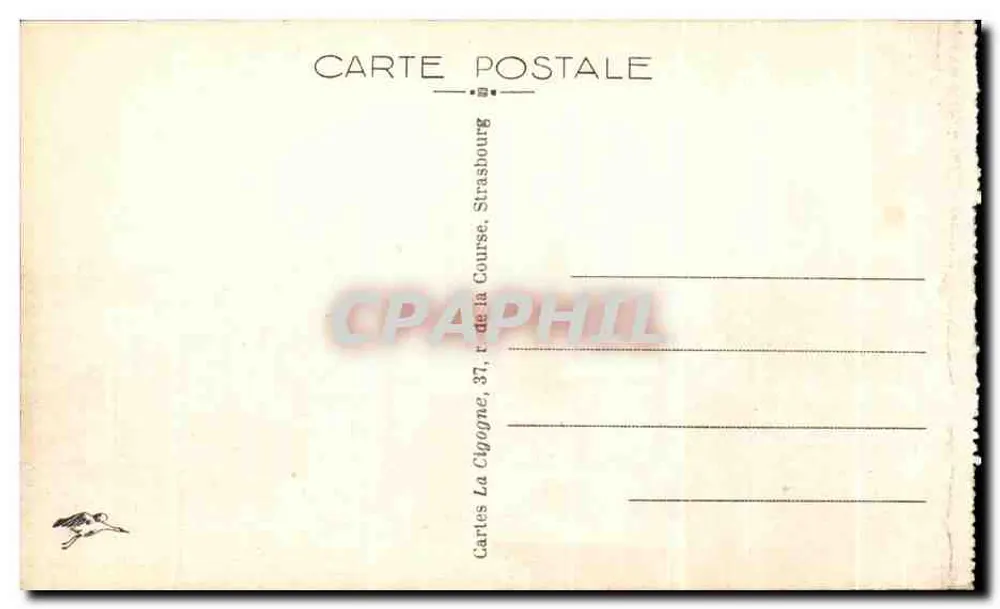 Metz — Vista geral — Cartes La Cigogne, Strasbourg - Verso
