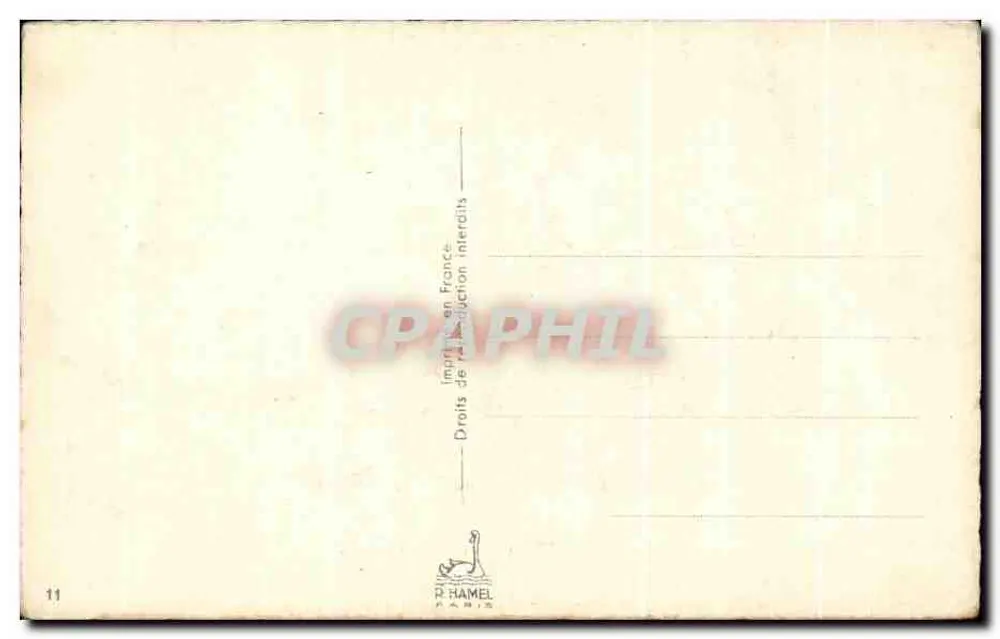 Buquê de rosas — Aniversário — D. Hamel, Paris, n°11 - Verso