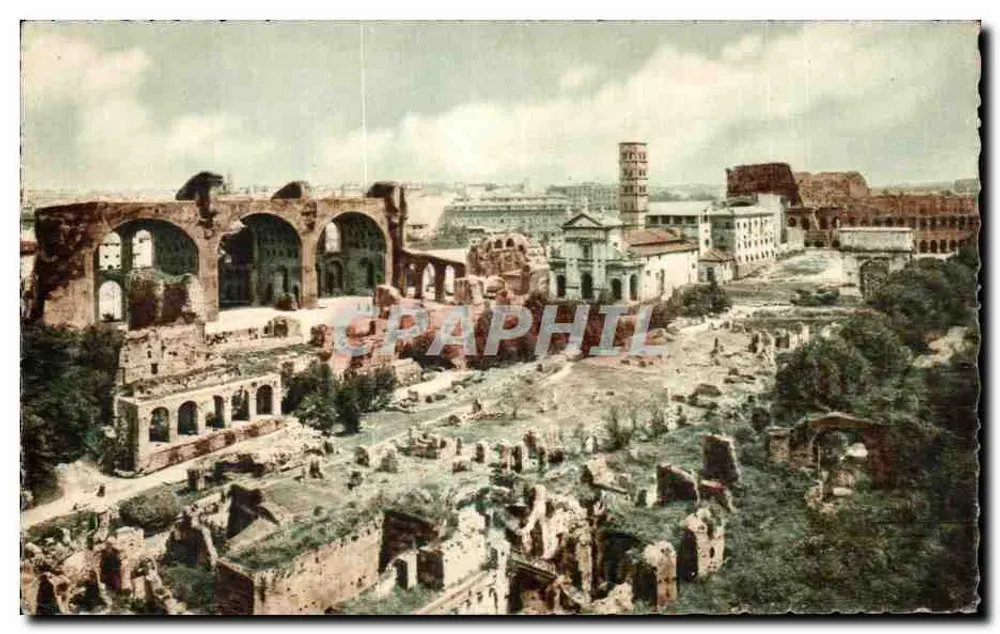Rome - Forum Romanum - Basiliek van Maxentius — Eecamis - Voorkant