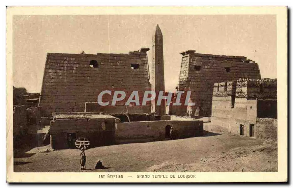 Grande Tempio di Luxor — Arte Egizia — Braun & Cie, Parigi - Recto