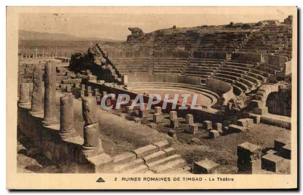 Römische Ruinen von Timgad — Das Theater — Sonderausgabe des Museums - Vorderseite