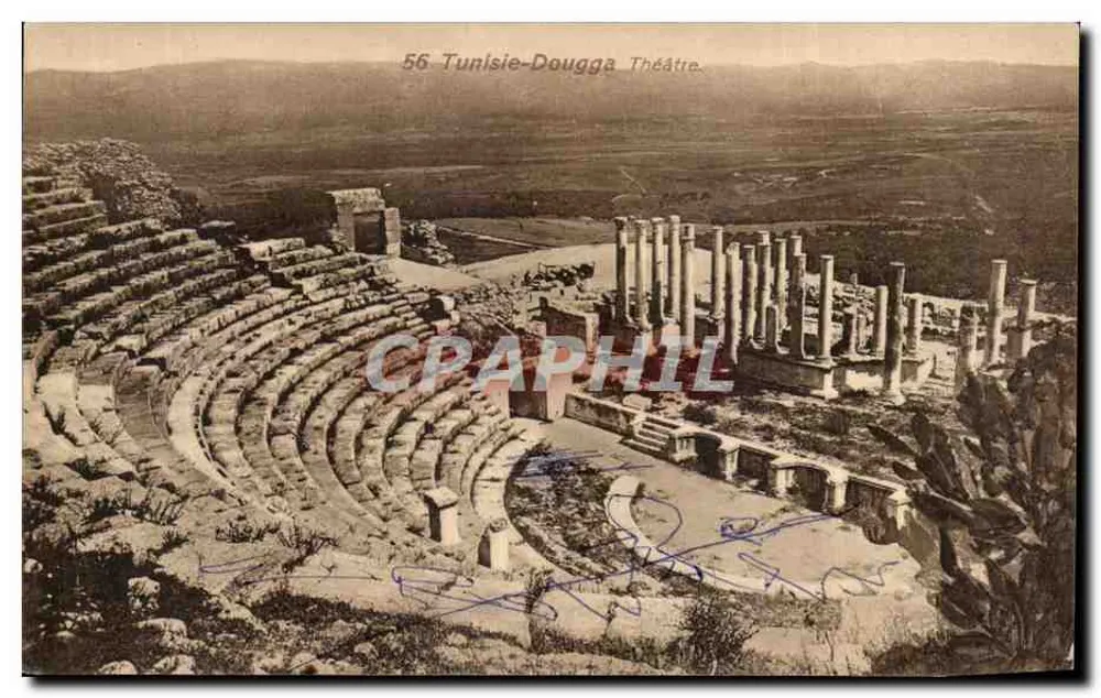 Tunesien-Douggâ - Theater — Verlag Kölleuret & Lautrec, Nr. 56 - Vorderseite