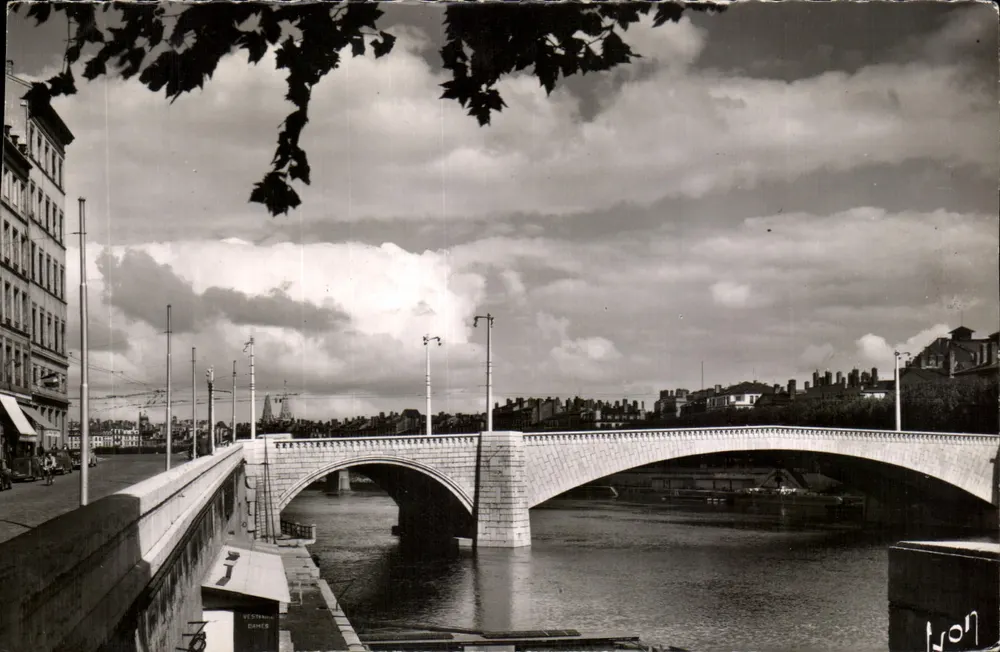 LYON (Rhône) — A Saône no ponte de Tilsitt — Éditions d'Art Martel, Paris - Frente