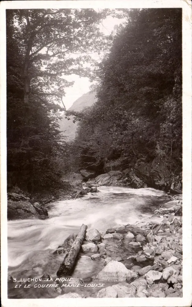 Luchon - Aussicht auf La Pique und den Gouffre Marie-Louise — Marqua Étoile, Paris - Vorderseite
