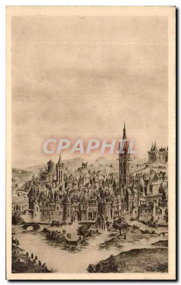 Allgemeiner Blick auf die Stadt Morlaix im 16. Jahrhundert — Verlag: Lévy et Neirinck, Paris - Vorderseite