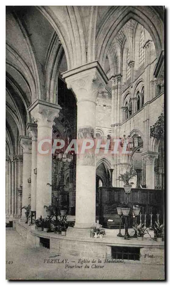 Vézelay — Kirche der Madeleine, Apsebereich - Vorderseite
