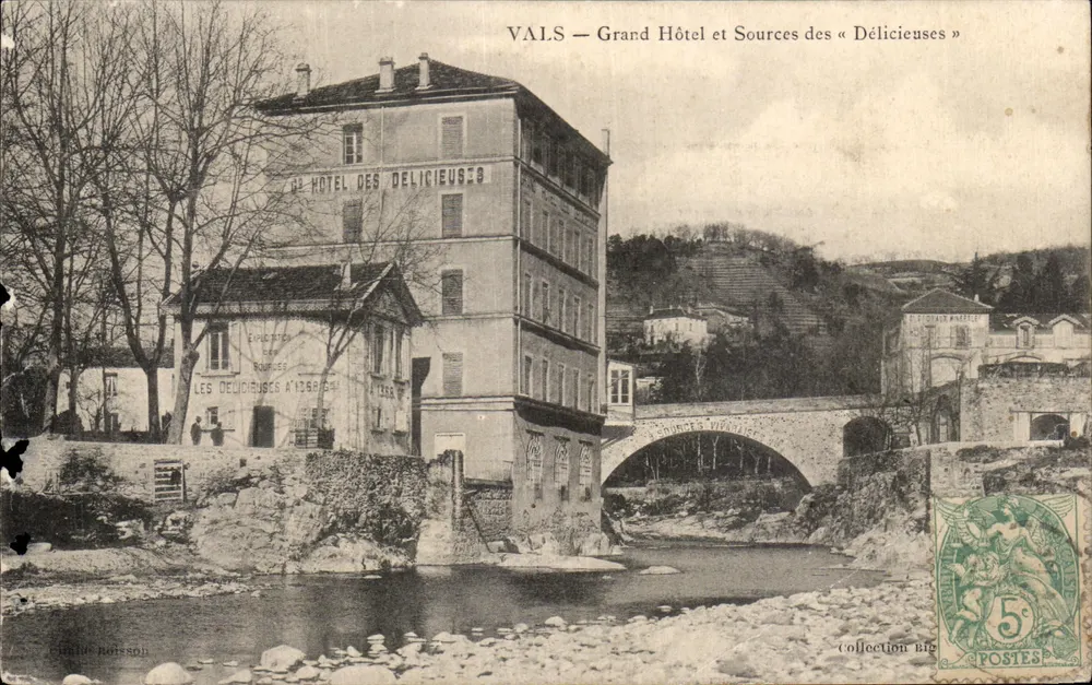 Vals — Grand Hôtel und Quellen der « Délicieuses » — Verlag: H. Roisson - Vorderseite