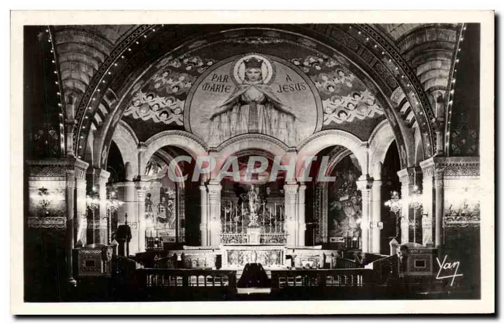 Lourdes — Interior do Rosaire — O Coro — Edição Foto Quinault - Frente
