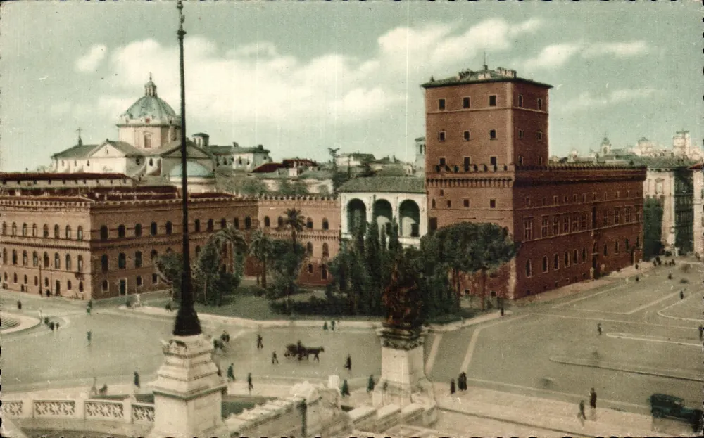 Palazzo Venezia — residência do Duce — editor Becamie - Frente