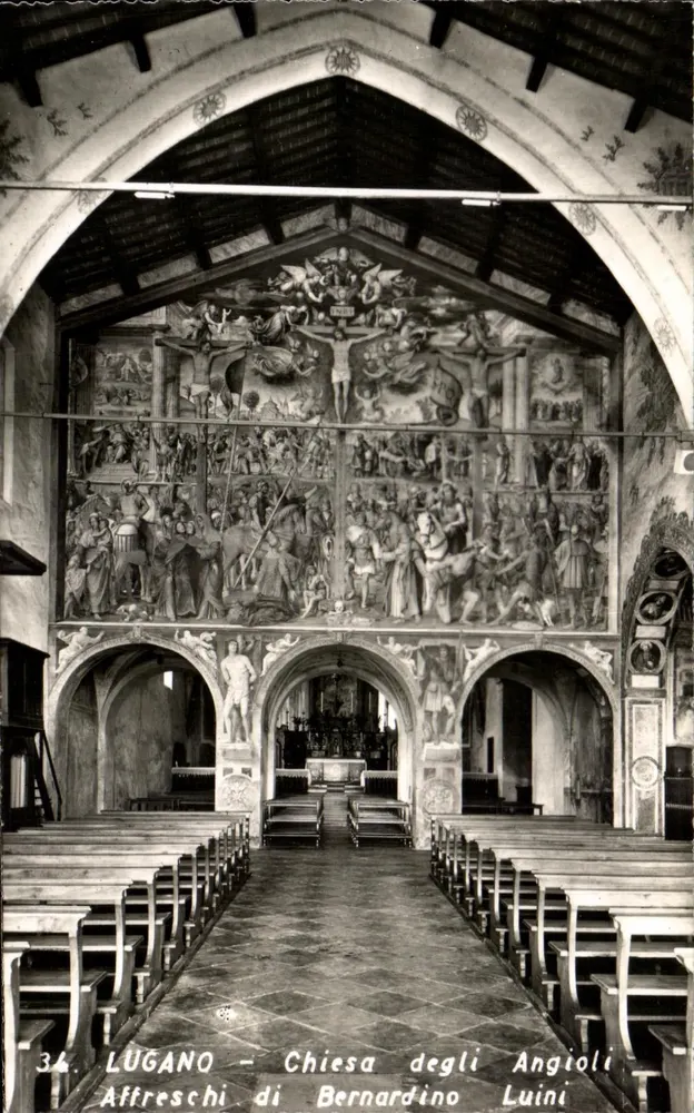 Lugano - Kirche der Engel - Fresken von Bernardino Luini - Vorderseite