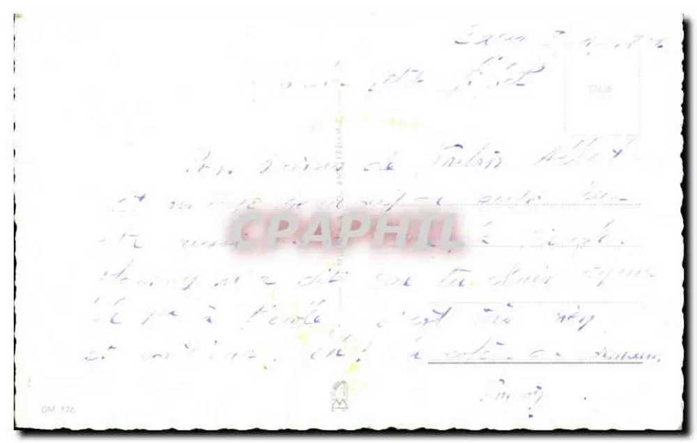 Jirafa de brinquedo — sob uma árvore — editor DM 176 - Verso