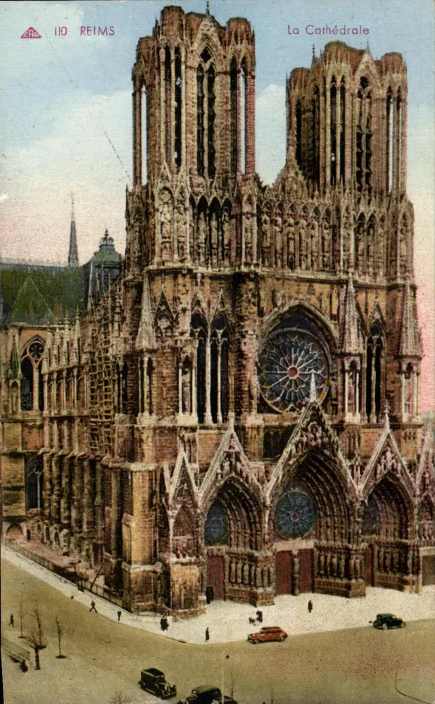Reims — A Catedral — editor C.° das Artes Fotomecânicas, Schlißheim - Frente