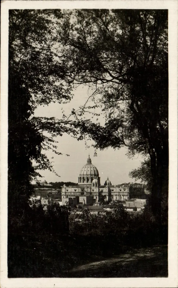 Die Basilica di S. Pietro von Gianicolo aus gesehen — Édition Brägner, n° 268 - Vorderseite