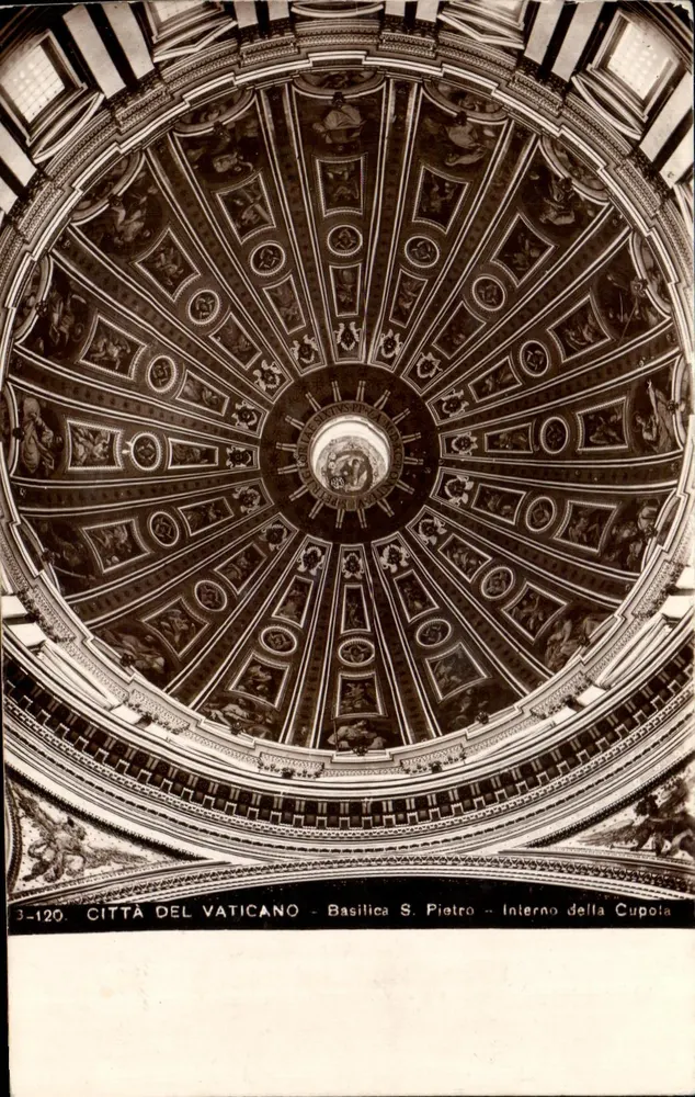 Innenansicht der Kuppel — Basilika S. Peter — Stadt des Vatikan — n° 3-120 - Vorderseite