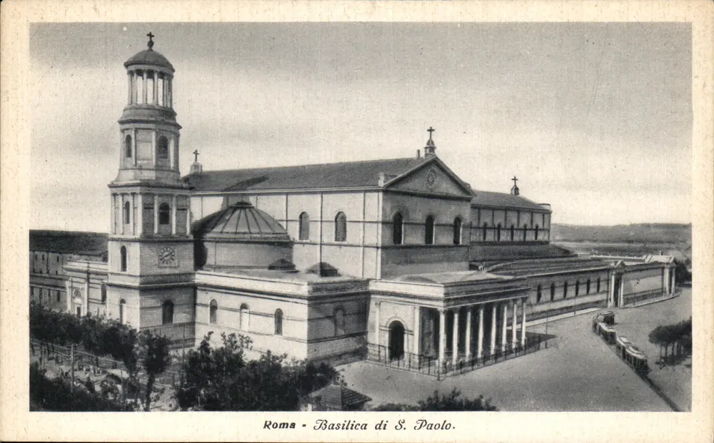 Roma - Basílica de S. Paulo — A. Strecchi, n° 4587-3 - Frente