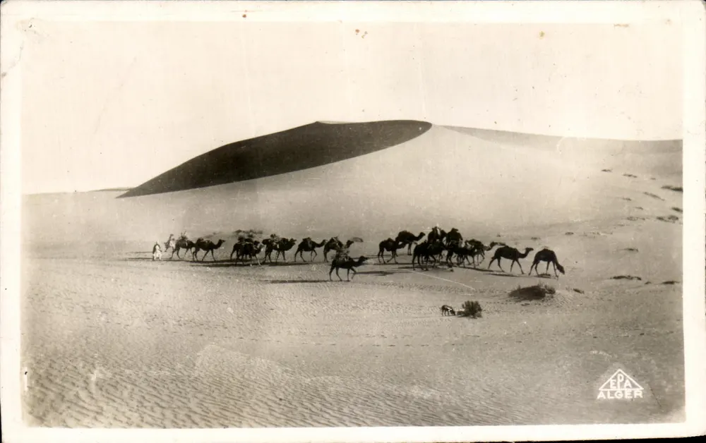 Caravana en las Dunas — Escenas y Tipos — Editor: EPA Alger - Anverso