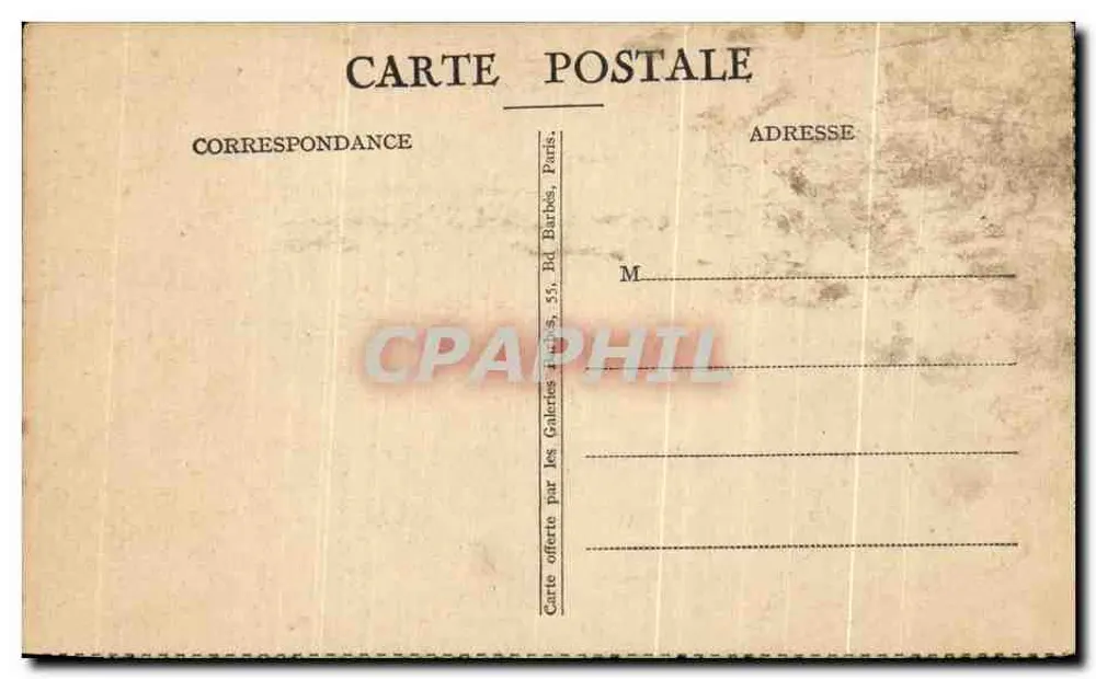 A ABBADIA DO MONTE SÃO MICHEL — Carta do Almanach Vermot — Foto Nyt. - Verso