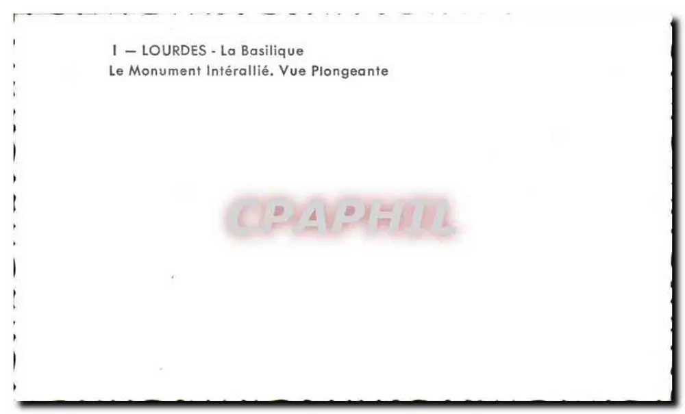 Lourdes - Die Basilika — Vogelperspektive - Rückseite