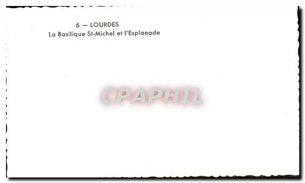 Lourdes — De basiliek Saint-Michel en de Esplanade — nr. 6 - Achterkant