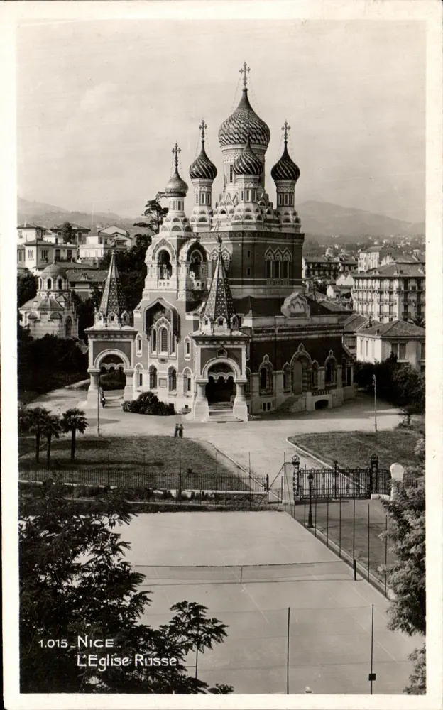 Nice — A Igreja Russa — Edição La Cigogne, Nice - Frente