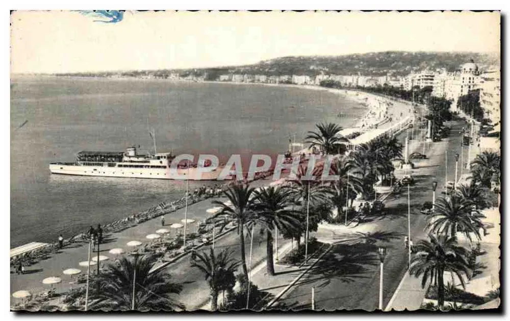 Vista da Promenade des Anglais em Nice — L. Gnietta e Cia, editor - Frente