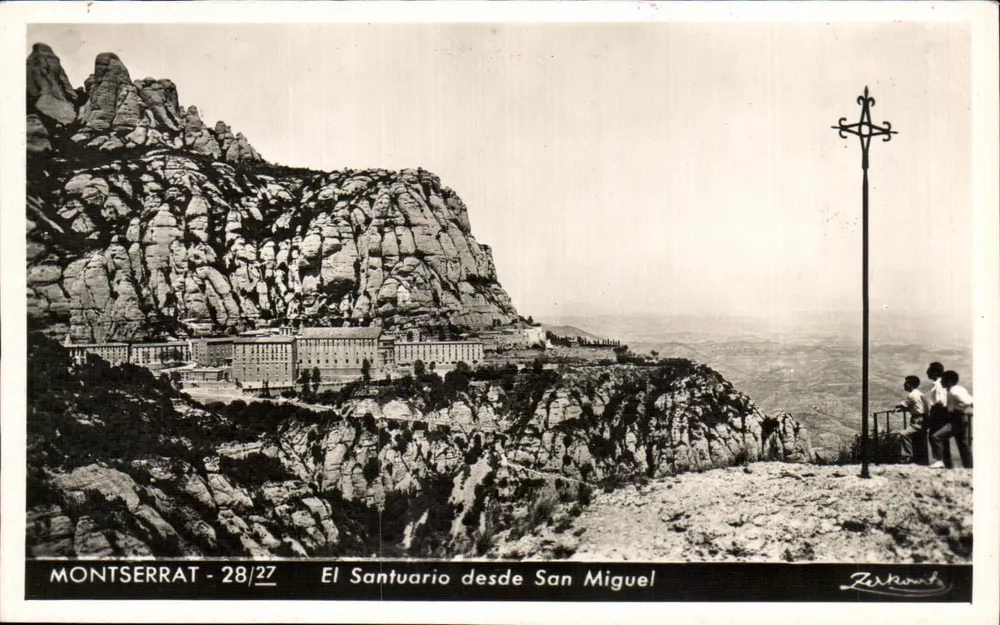 Montserrat - 28/27 - Ansicht des El Santuario von San Miguel — Zerkunt - Vorderseite