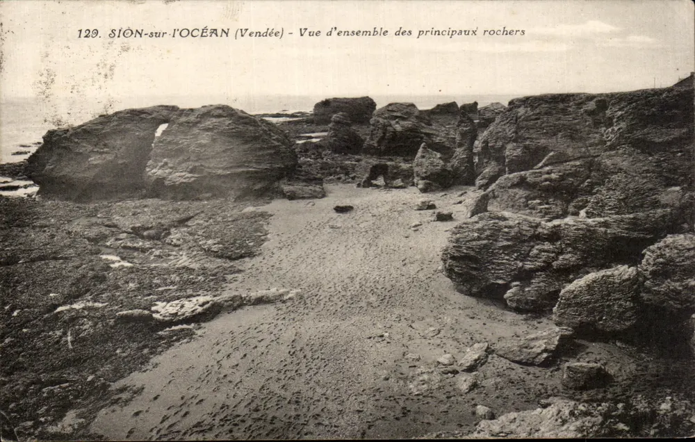 Sion-sur-Océan (Vendée) — Übersicht der Hauptfelsen — N.P. Éditeur, X-de-Vie - Vorderseite