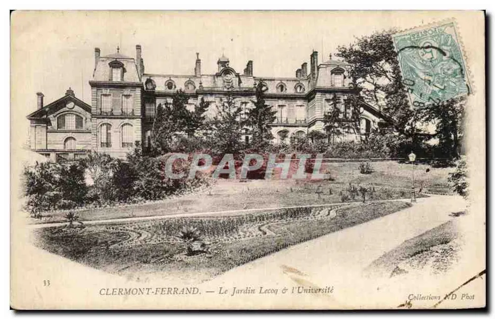 Clermont-Ferrand — Der Lecoq-Garten & die Universität — Collections R.D. Phot - Vorderseite