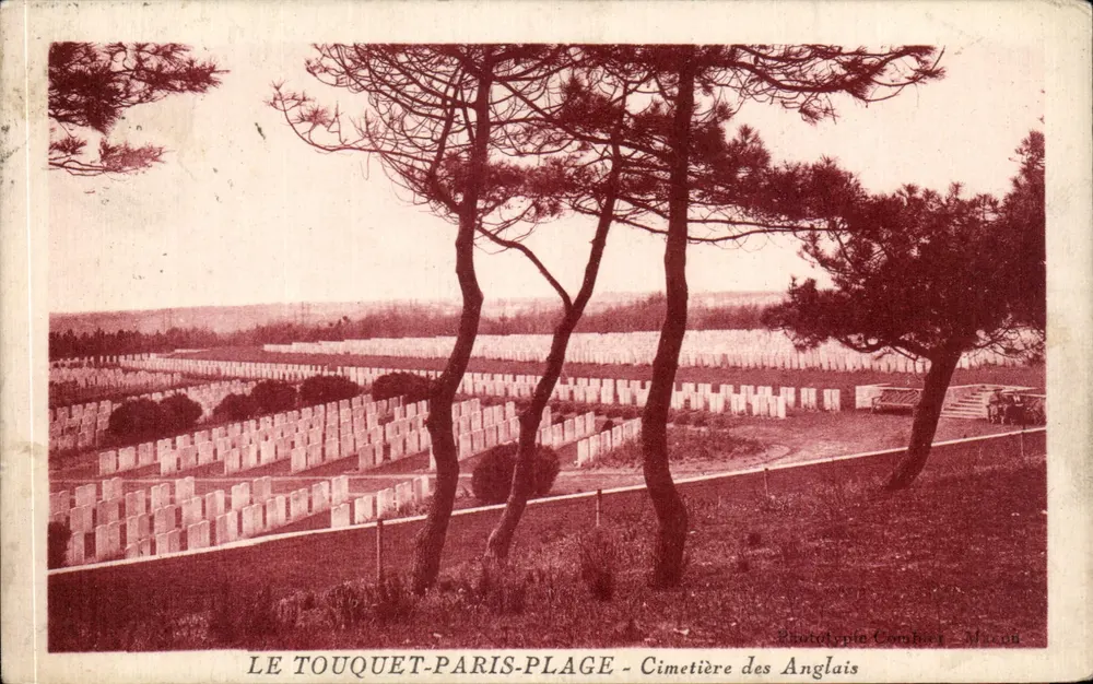 Le Touquet-Paris-Plage - Der englische Friedhof — Phototypie Combray - Macau - Vorderseite