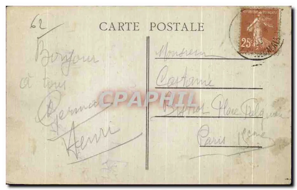 Le Touquet-Paris-Plage - Der englische Friedhof — Phototypie Combray - Macau - Rückseite