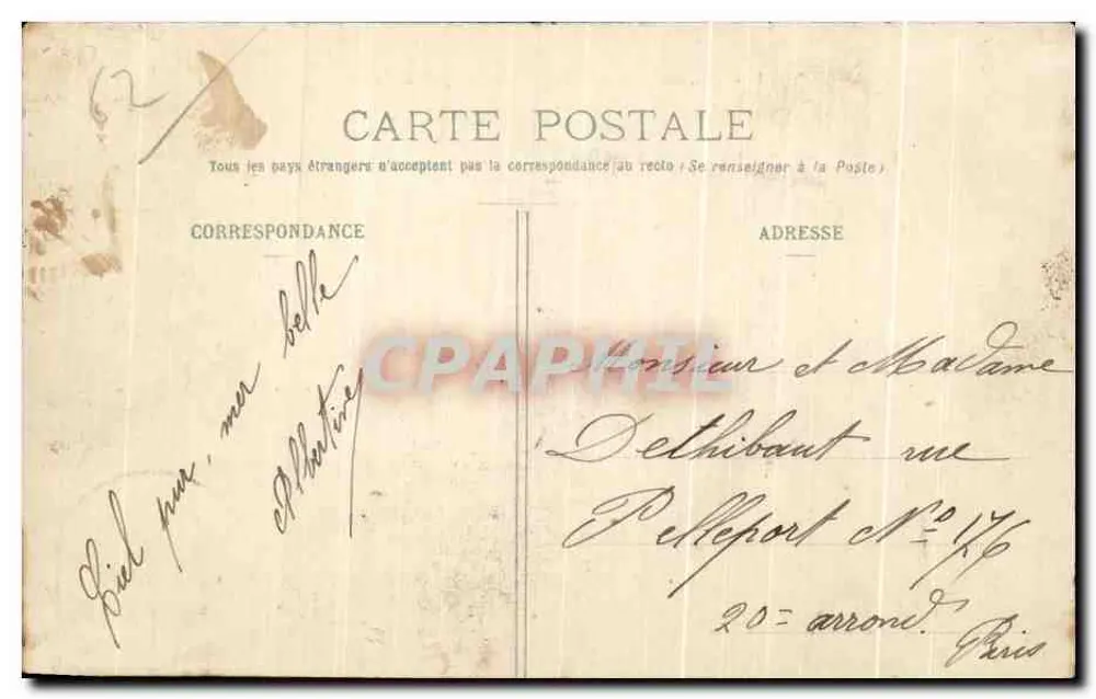 Le Portel - Um Passagem Difícil — L. D., B., 806 — editor não identificado - Verso