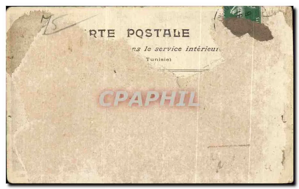 Paris überschwemmt (Januar 1910) — Rue de Lille — Collection Taride - Rückseite