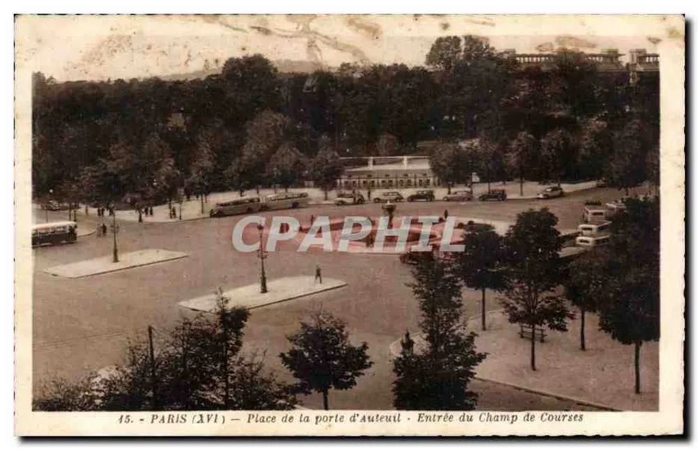 Paris (AVI) — Place de la porte d'Auteuil — Eingang zum Pferderennen - Vorderseite