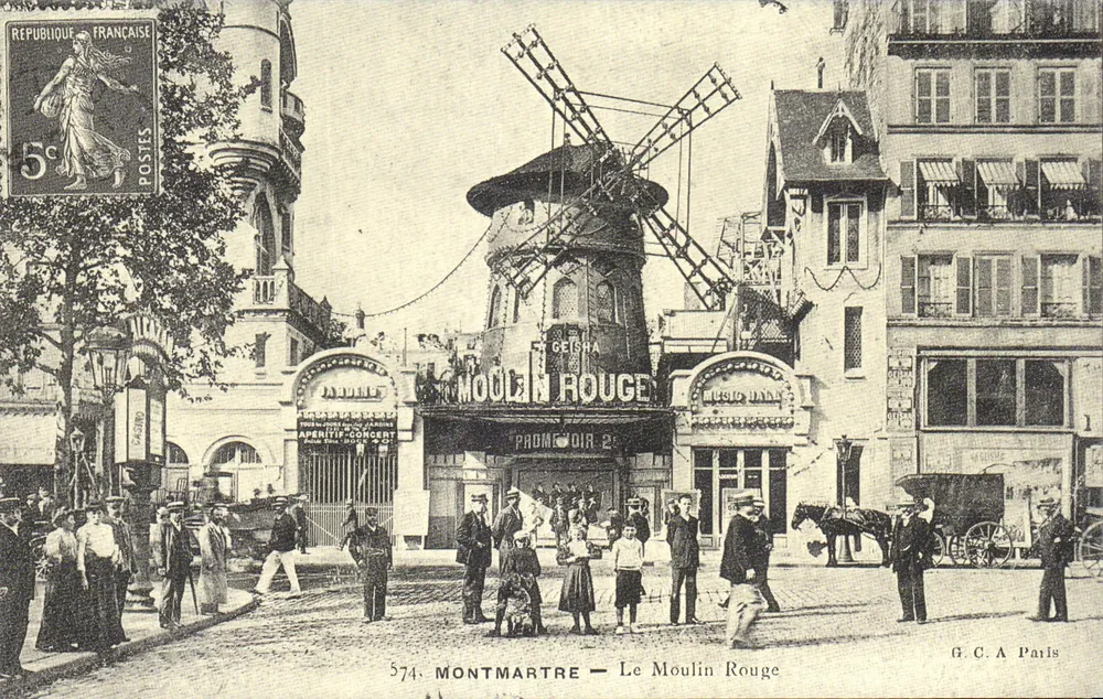 Montmartre — O Moulin Rouge — G.C.A Paris - Frente