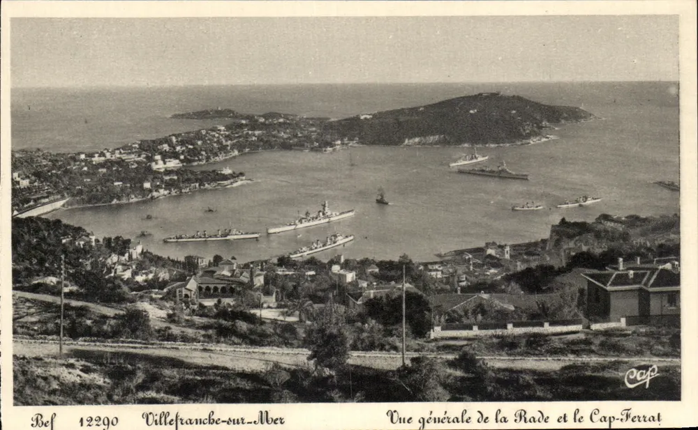 Villefranche-sur-Mer — Allgemeiner Blick auf die Bucht und den Cap-Ferrat — Bef 12290 - Vorderseite
