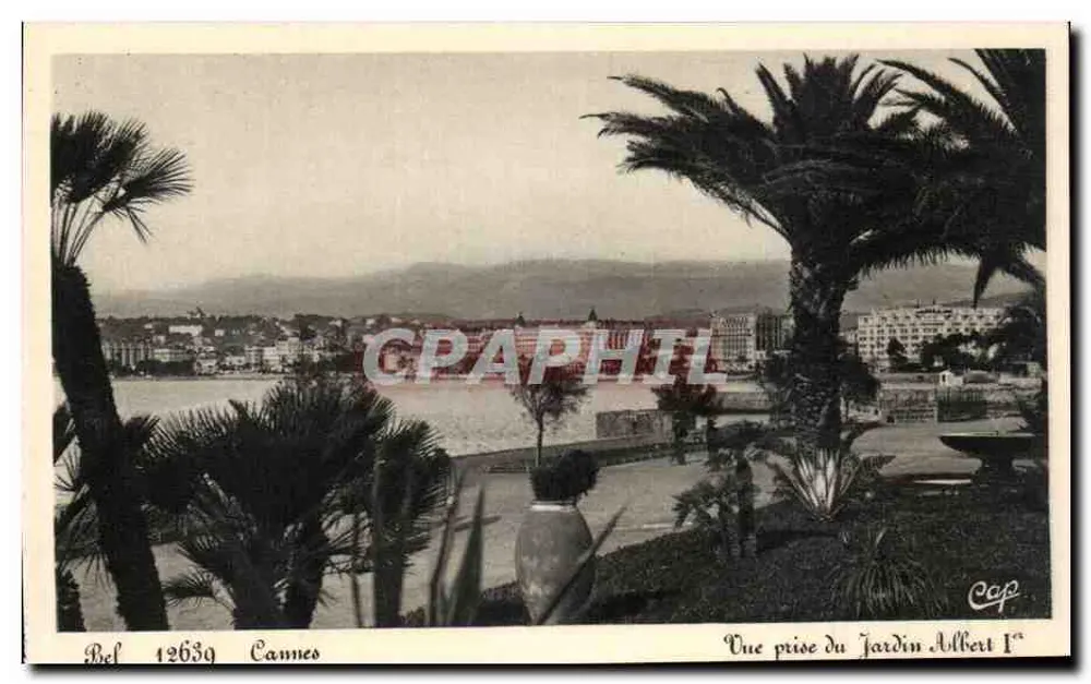 Cannes — Ansicht vom Jardin Albert Ier — Bel 12639 - Vorderseite