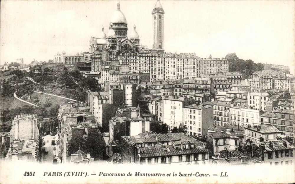 Paris (XVIIIe) — Panorama von Montmartre und dem Sacré-Cœur — LL - Vorderseite