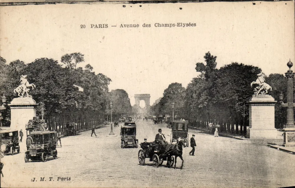 Paris — Avenida dos Campos Elísios — J. M. T. Paris - Frente