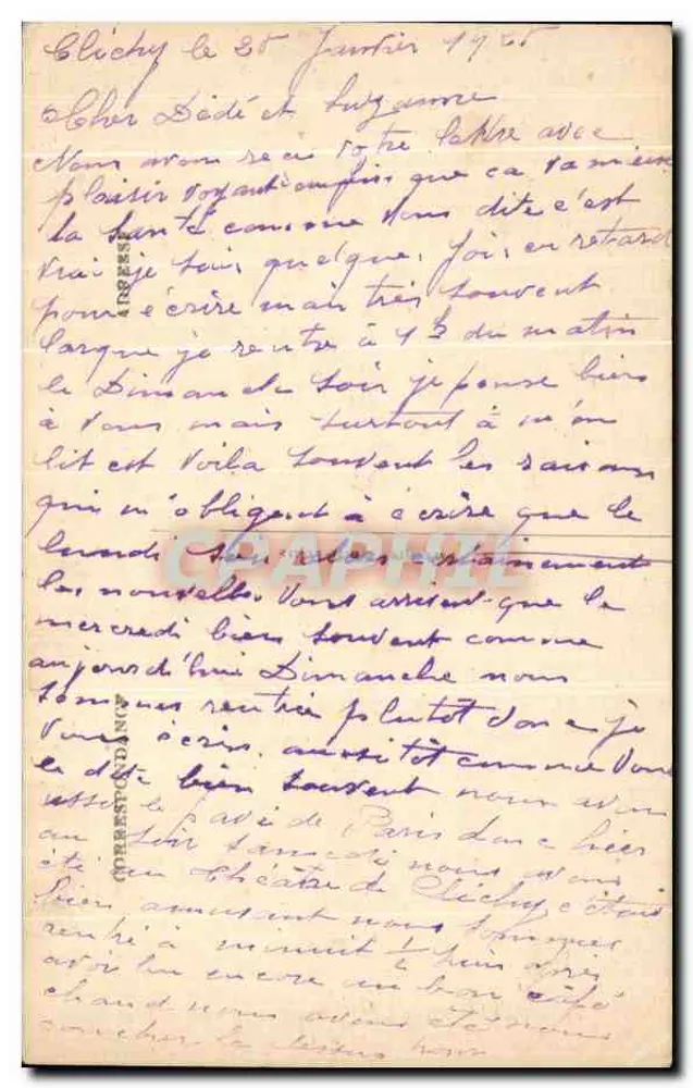 Paris — Säule vom Juli, Place de la Bastille — A. P. Nr. 129 - Rückseite