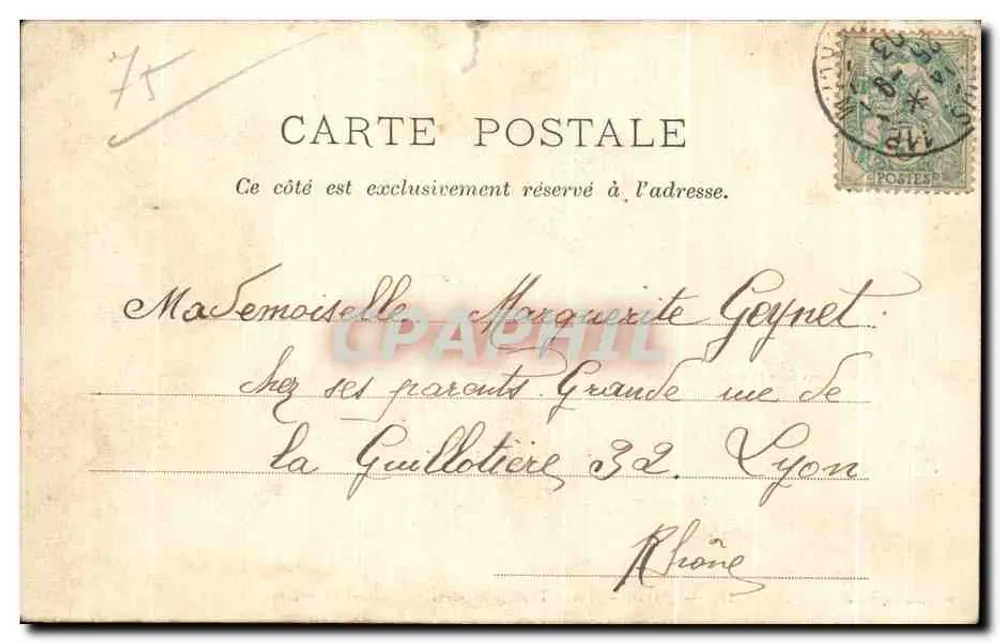 Paris — Hotel Terminus und Bahnhof Saint-Lazare — P. Marmouse, Paris, Nr. 112 - Rückseite
