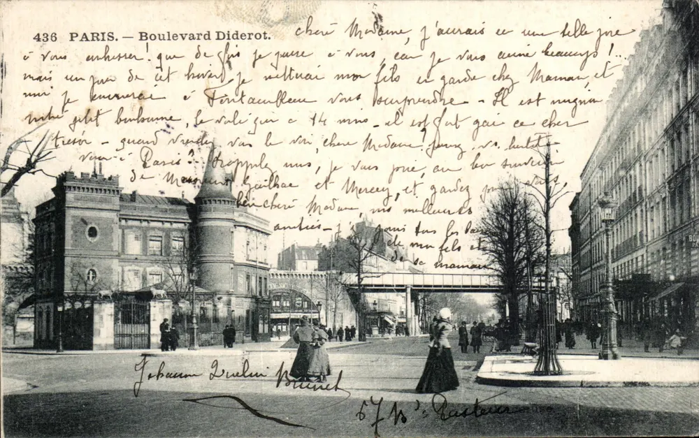 Paris — Boulevard Diderot — editor anônimo, n° 436 - Frente