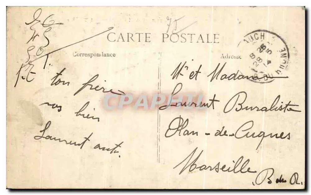 Paris - Place und Französisches Theater — Verleger B.D. n°4218 - Rückseite