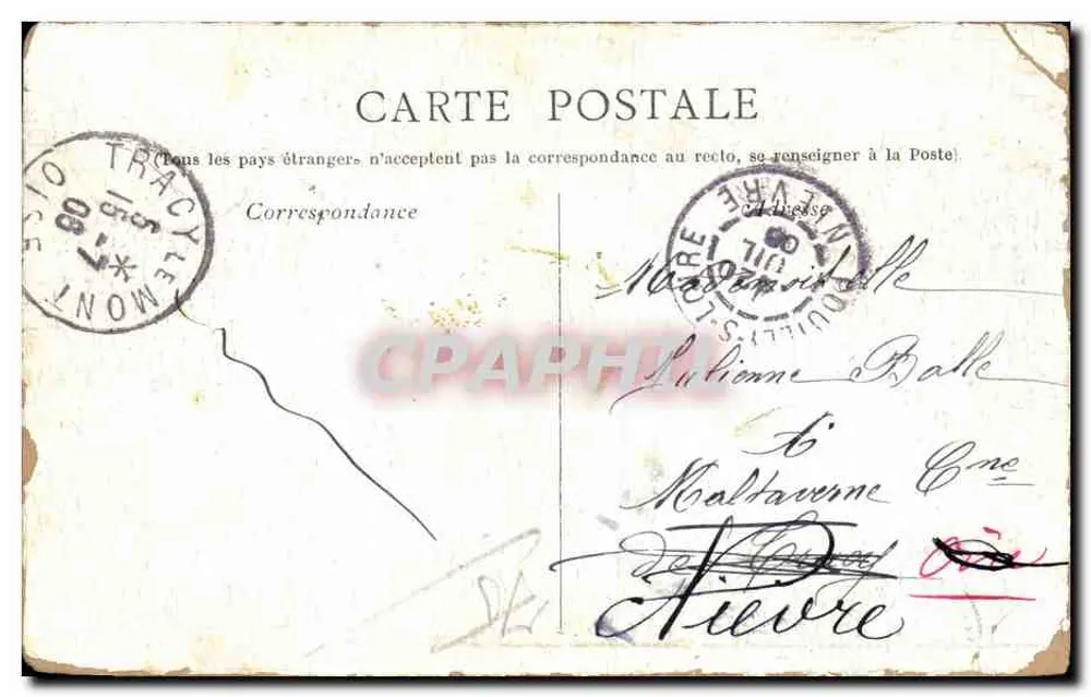 Marchande d'objets de piété — La Basilique du Sacré-Cœur — éditeur 'Les petits métiers parisiens' - Rückseite