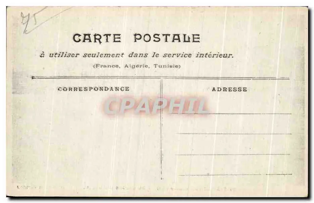 Paris überschwemmt (Januar 1910) — Viadukt Huteuil — Sammlung Taride - Rückseite