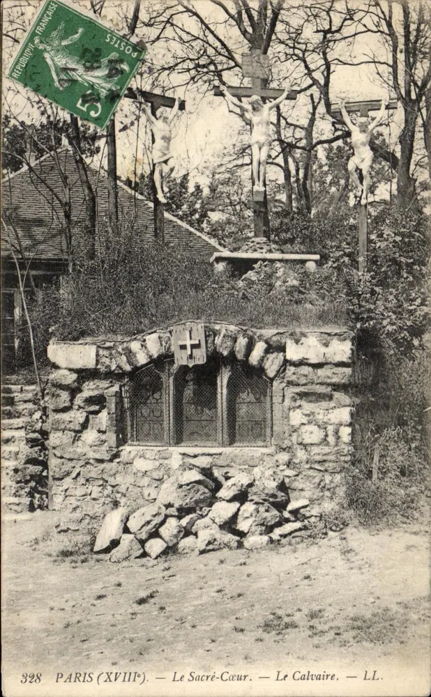 Paris (18. Jahrhundert) — Das Heilige Herz — Das Calvarium — LL. — Nr. 3928 - Vorderseite